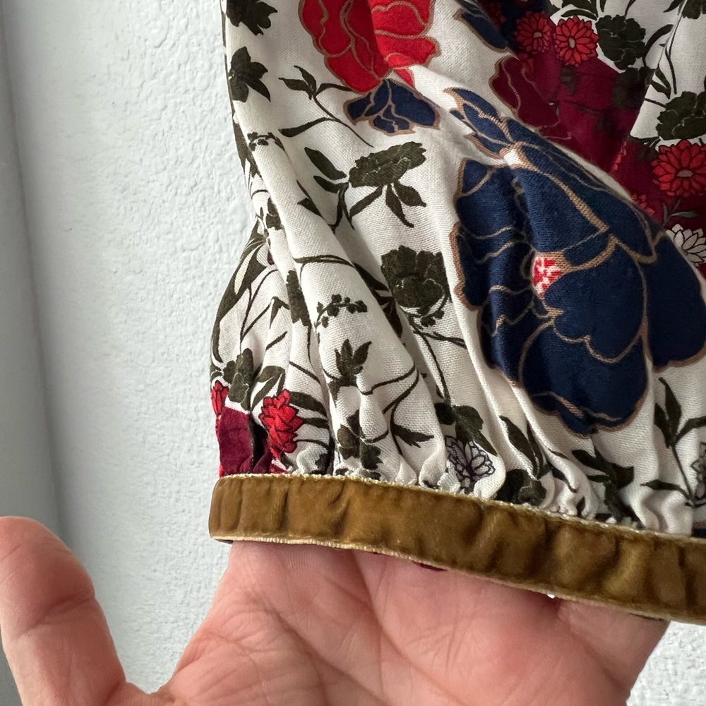 Zara Bohemian Multicolor Button Down 100% Viscose… - image 4